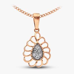 Buy 14 Kt Gold & Diamond Pendant