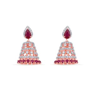 Buy 18 Karat Gold & Diamond Earrings