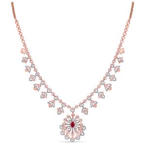 Buy 14 Karat Gold & Diamond Necklace