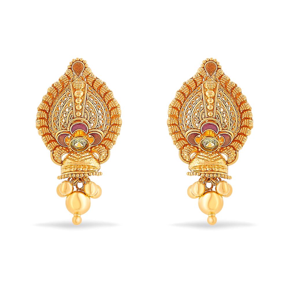 Buy 18 Karat Gold & Diamond Earrings