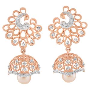 Buy 18 Karat Gold & Diamond Earrings