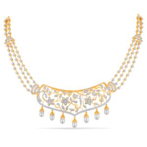 Buy 18 Karat Gold & Diamond Necklace