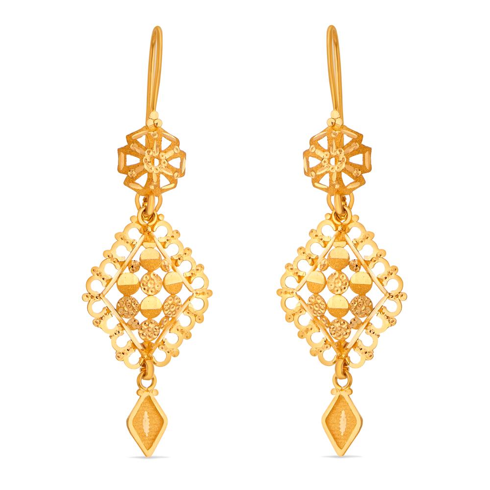 22 Karat Gold Earrings | Gold - Reliance Jewels