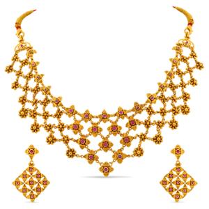 Buy 22 Karat Gold Necklace Set