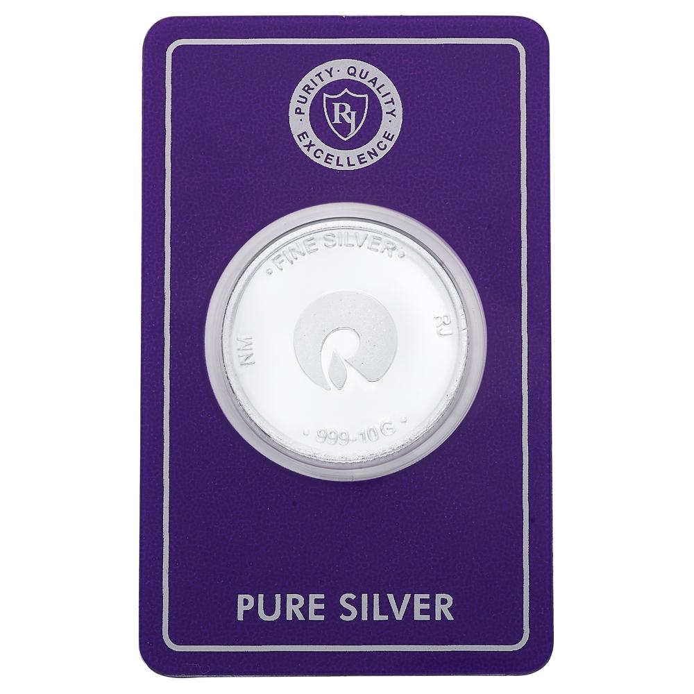 Buy 10 Grams Floral Silver Coin