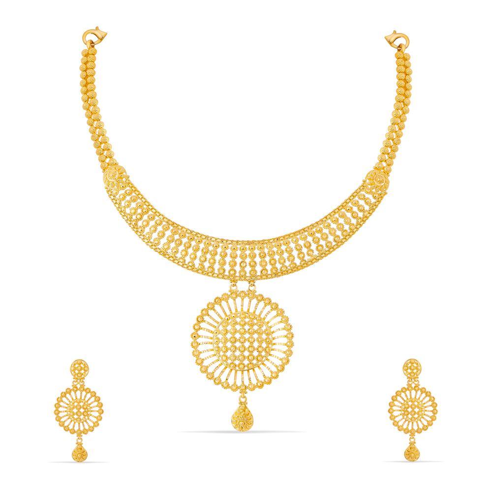 Buy 22 Karat Gold Necklace Set