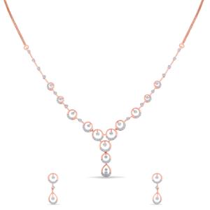 Buy 14 Karat Gold & Diamond Necklace Set