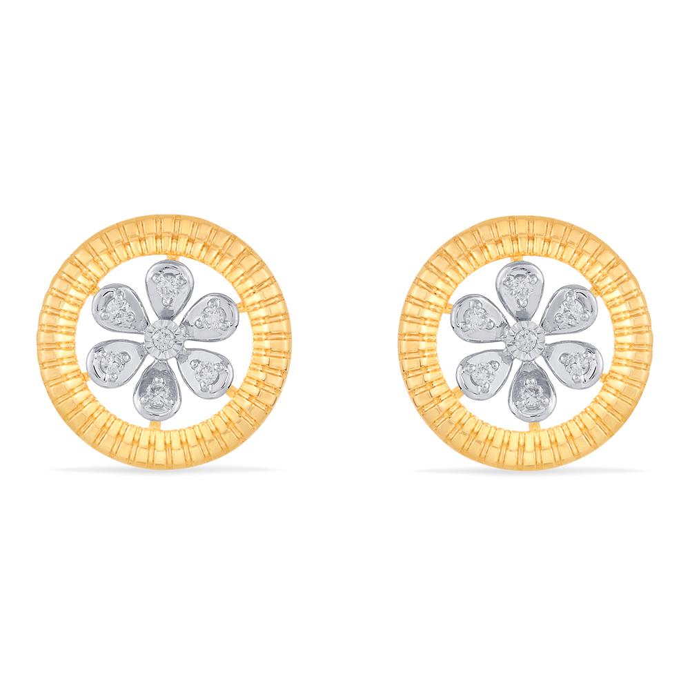 Buy 14 Karat Gold & Diamond Earrings