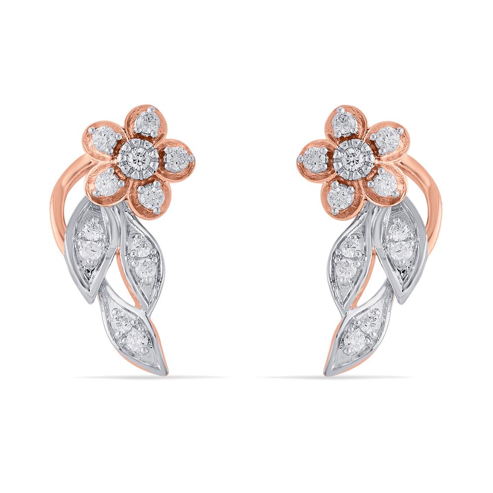 Buy 18 Karat Gold & Diamond Earrings