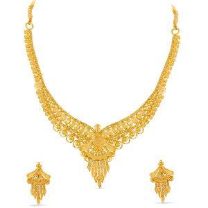 Buy 22 Karat Gold Necklace Set