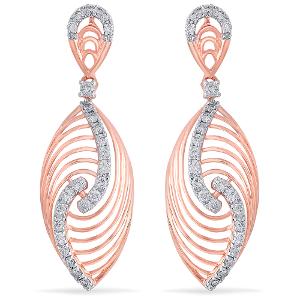 Buy 14 Karat Gold & Diamond Earrings