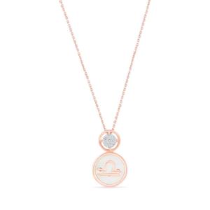 Buy Libra Golden Scales Diamond Pendant