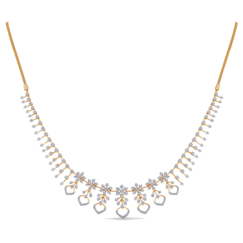 Buy 18 Karat Gold & Diamond Necklace