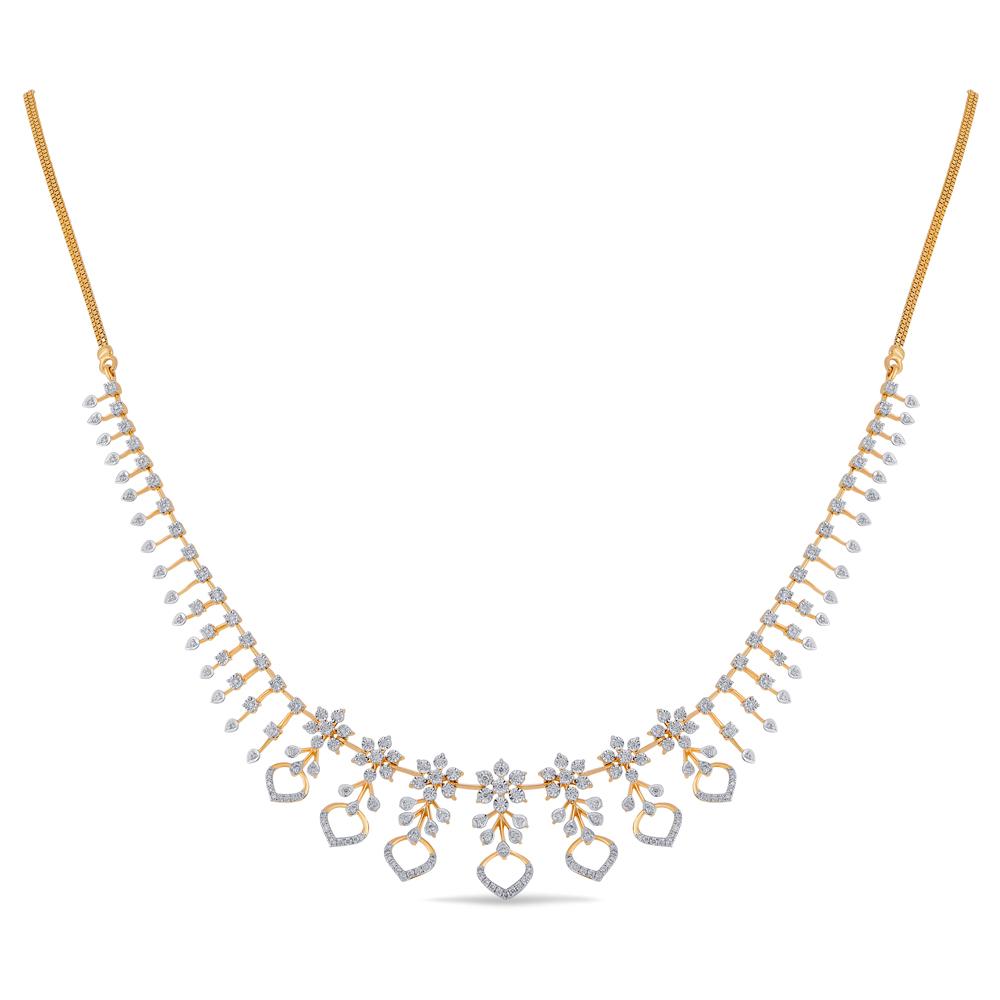 Buy 18 Karat Gold & Diamond Necklace