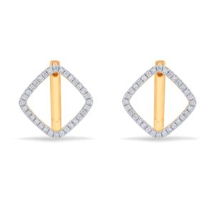 Buy 18 Karat Gold & Diamond Earrings