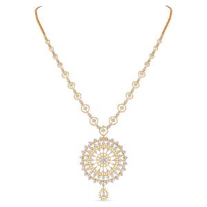 Buy 18 Karat Gold & Diamond Necklace