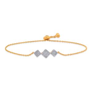 Buy 14 Karat Gold & Diamond Bracelet