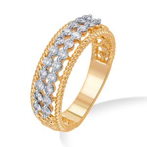 Buy 14 Karat Gold & Diamond Ring