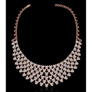 Buy 18 Karat Gold & Diamond Necklace Set