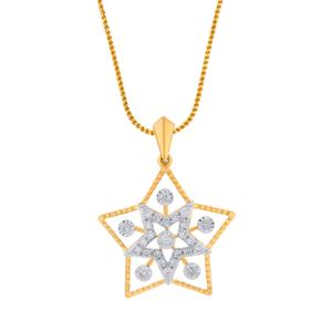 Buy 18 Karat Gold & Diamond Pendant