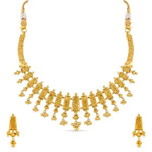 Buy 22 Karat Gold Necklace Set