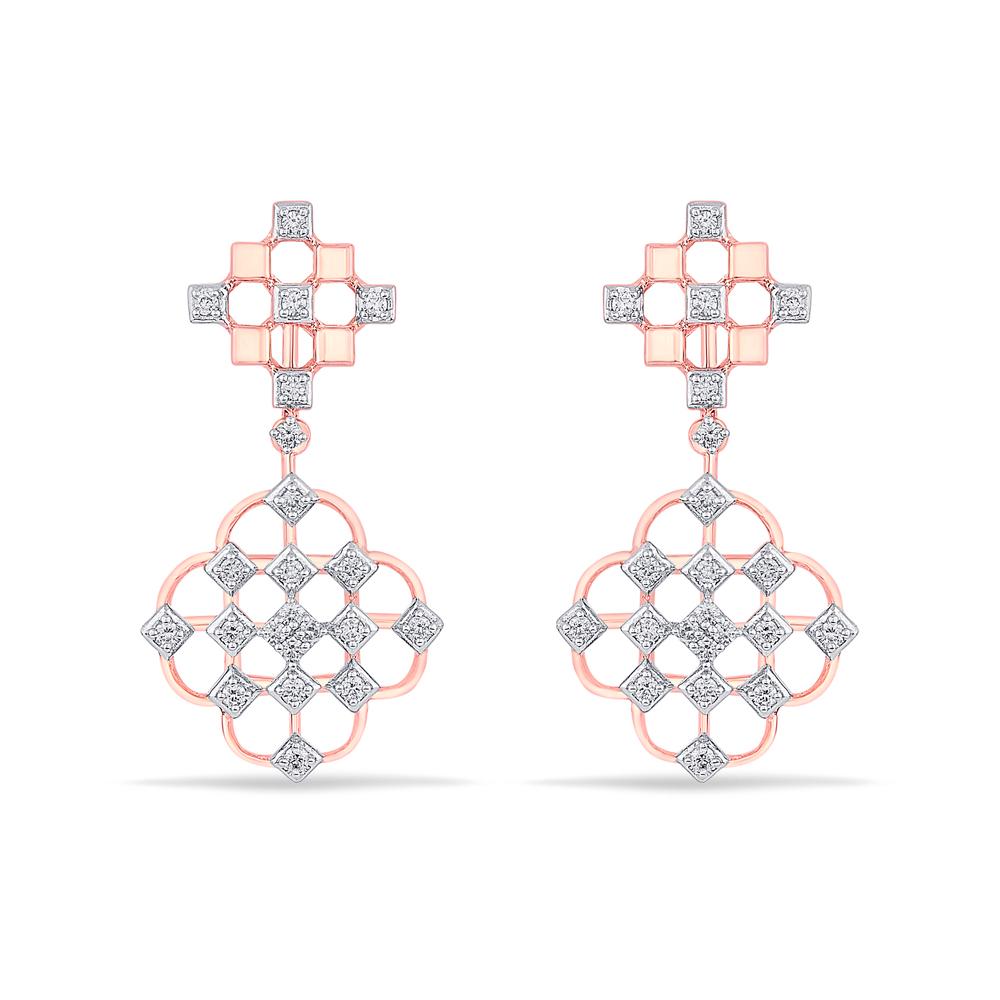 Buy 14 Karat Gold & Diamond Earrings