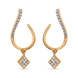 Buy 14 Karat Gold & Diamond Earrings