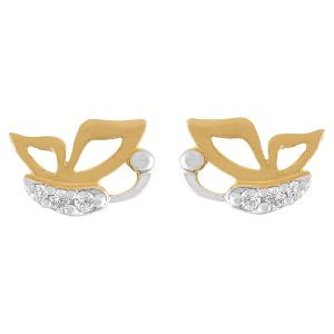 Buy Butterfly Gold & Diamond Kids 14 Kt Earrings