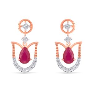 Buy 14 Karat Gold & Diamond  Earrings