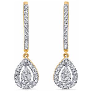 Buy 18 Karat Gold & Diamond Earrings