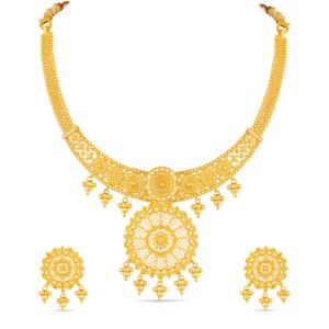 Buy 22 Karat Gold Necklace Set