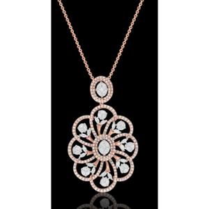 Buy 14 Karat Gold & Diamond Pendant Set