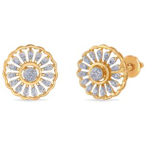 Buy 18 Karat Gold & Diamond Earrings