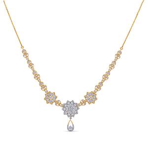 Buy 18 Karat Gold & Diamond Necklace