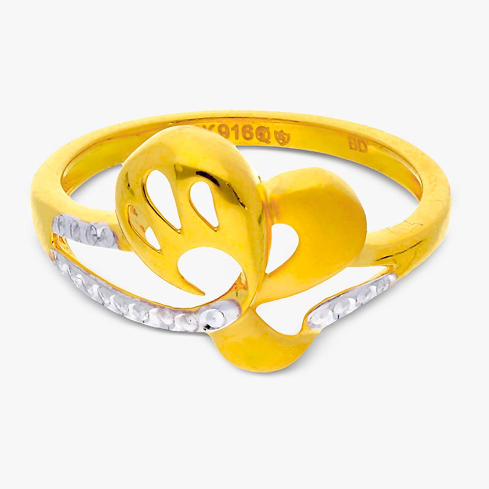 Buy 22Kt Gold & Cubic Zircon Ring