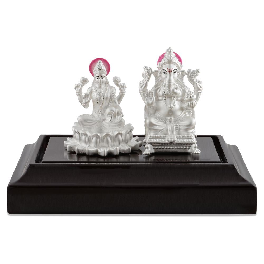 Ganesh Lakshmi Silver Idol | Idols - Reliance Jewels