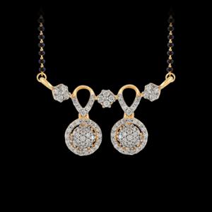 Buy 18 Karat Gold & Diamond Mangalsutra