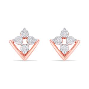 Buy 14 Karat Gold & Diamond Earrings