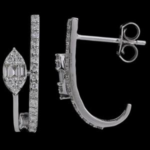 Buy 18 Karat Gold & Diamond Earrings