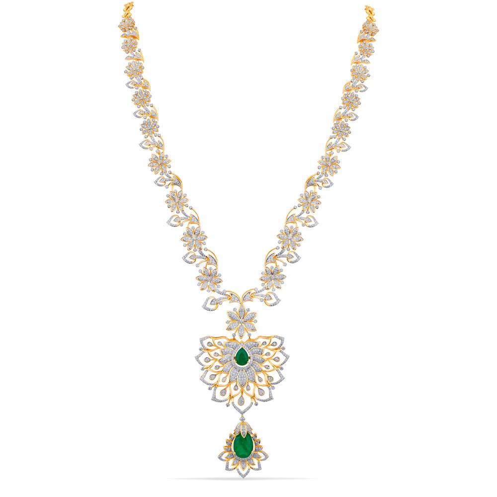 Buy 18 Karat Gold & Diamond Necklace