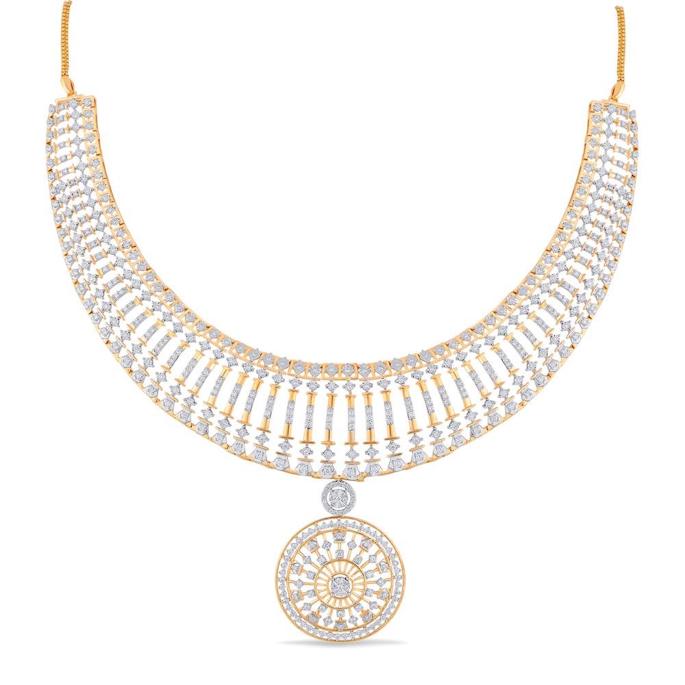 Buy 18 Karat Gold & Diamond Necklace