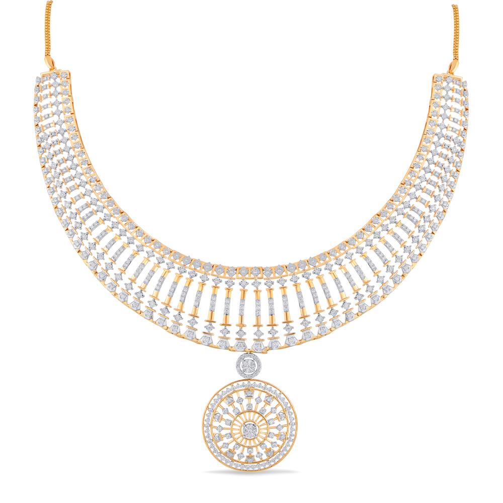 Buy 18 Karat Gold & Diamond Necklace