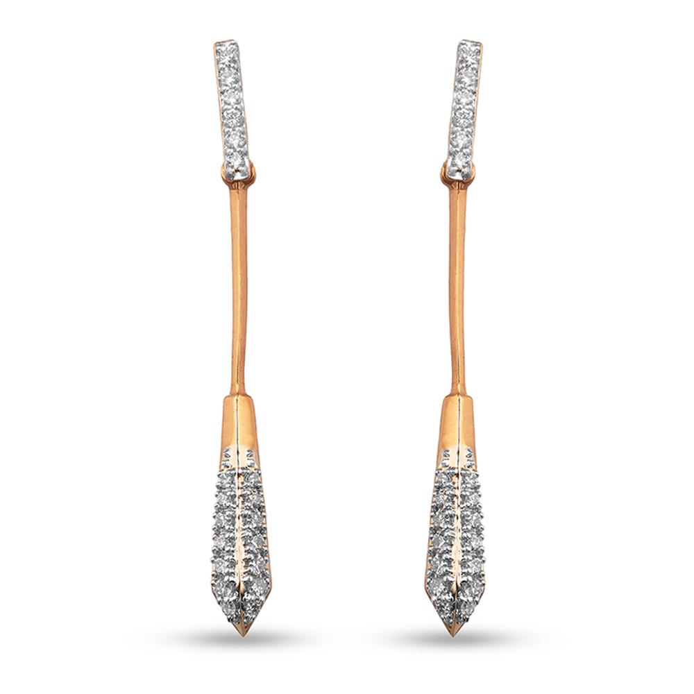 Buy 14 Karat Gold & Diamond Earrings