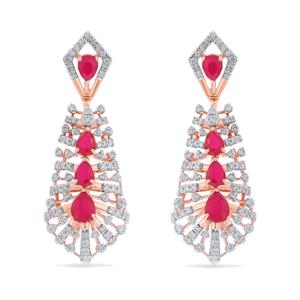 Buy 18 Karat Gold & Diamond Earrings