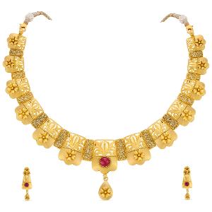 Buy 22 Karat Gold Necklace Set