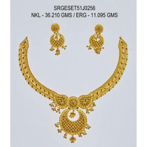 Buy 22 Karat Gold Necklace Set