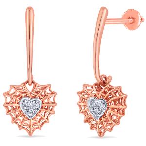 Buy 14 Karat Gold & Diamond Earrings