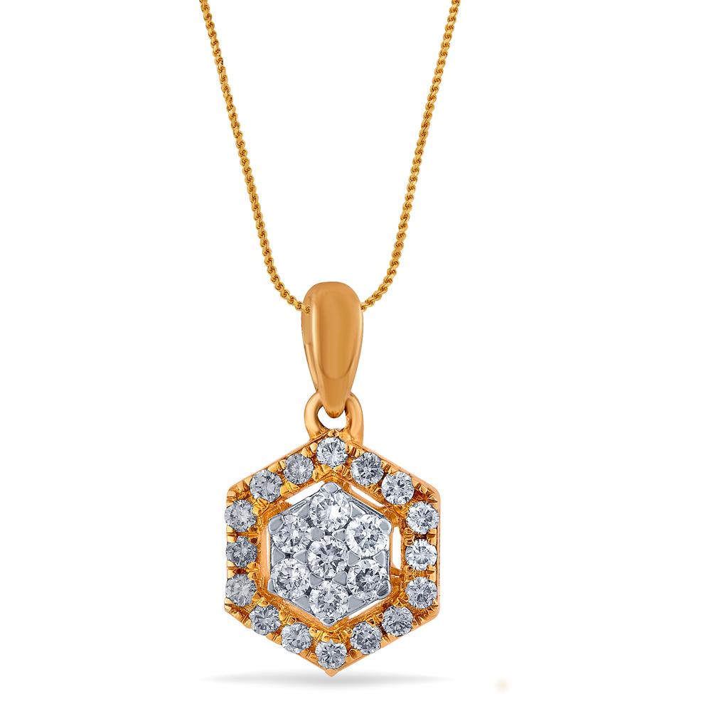 Buy 18 Karat Gold & Diamond Pendant