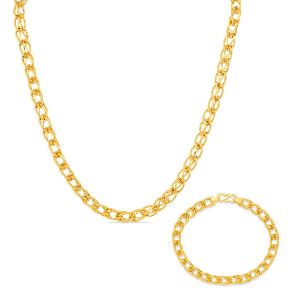 Buy 22 Karat Gold Chain and Bracelet