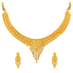 Buy 22 Karat Gold Necklace Set